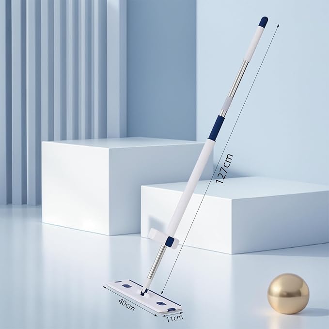 Flat Mop Set – Sklopiva Kanta i Cijeđenje Bez Ruku
