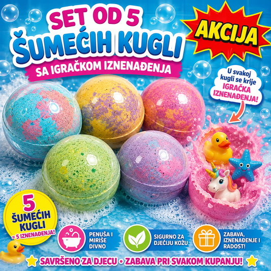 Šumeće Kugle za Kupanje sa Iznenađenjem