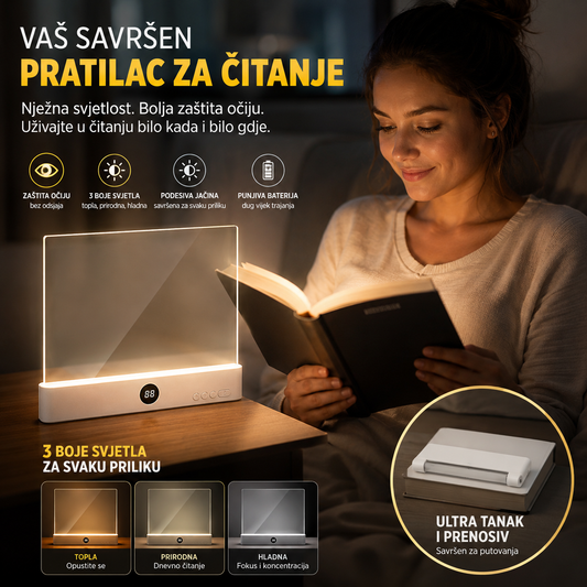LED Svjetlosni Panel za Čitanje Knjiga