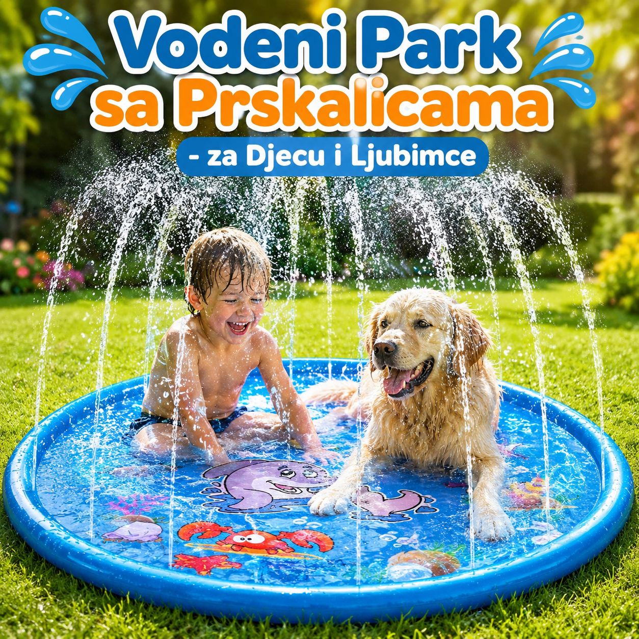 💦 Vodeni Park sa Prskalicama - za Djecu i Ljubimce