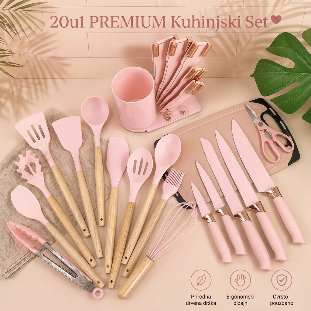 20u1 PREMIUM Kuhinjski Set – Pribor i Noževi