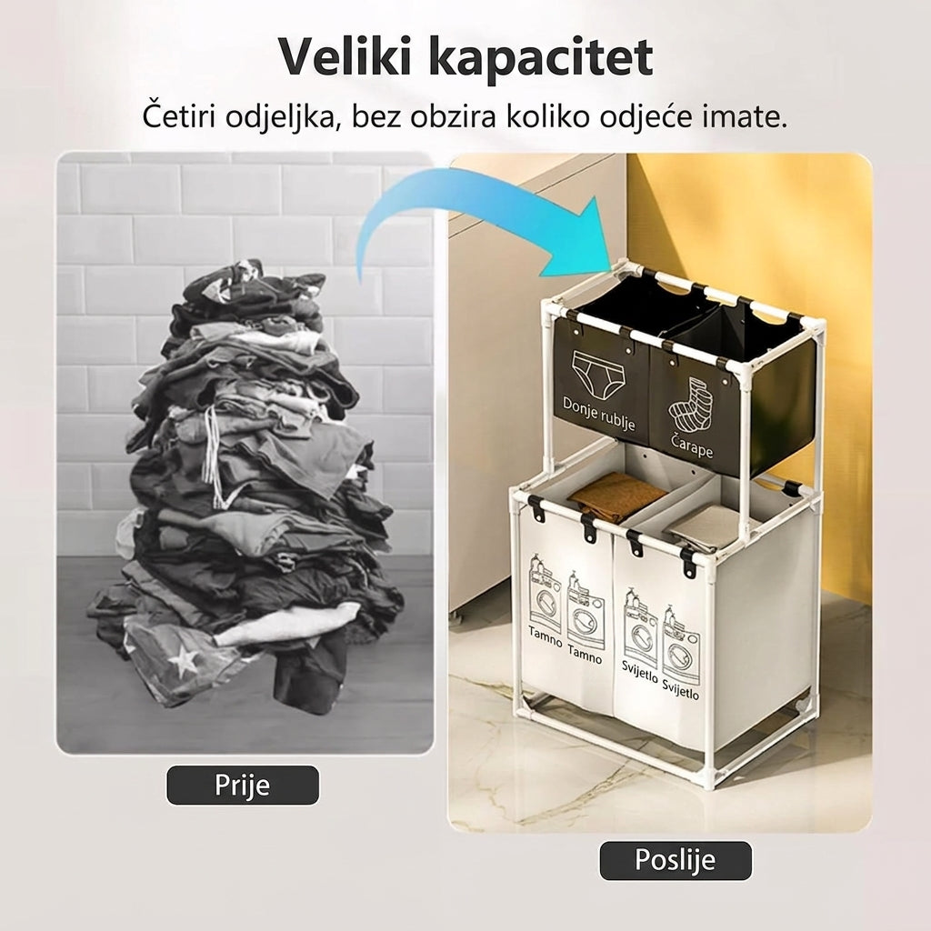 3u1 Maxi Organizator za Veš na 3 Nivoa