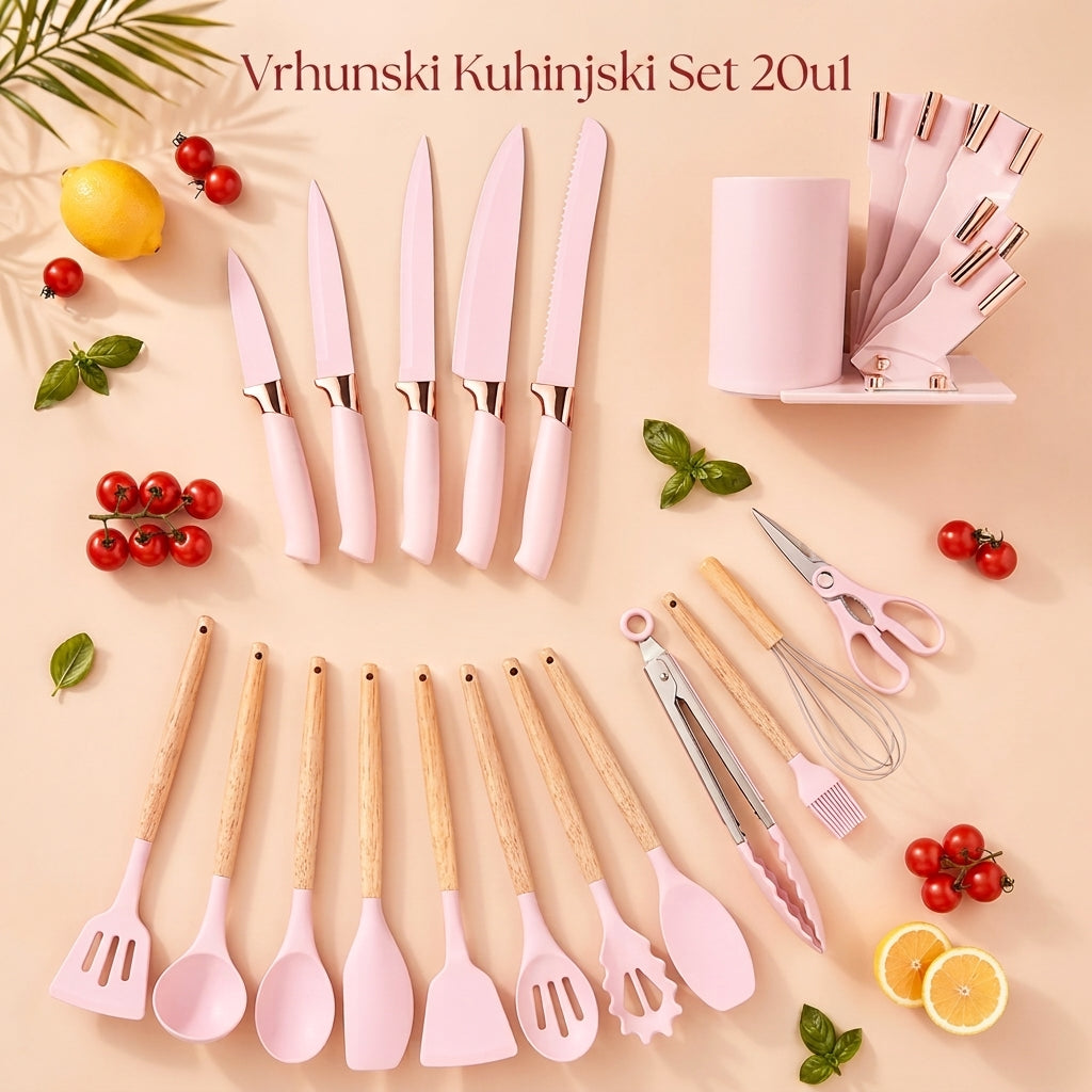 20u1 PREMIUM Kuhinjski Set – Pribor i Noževi
