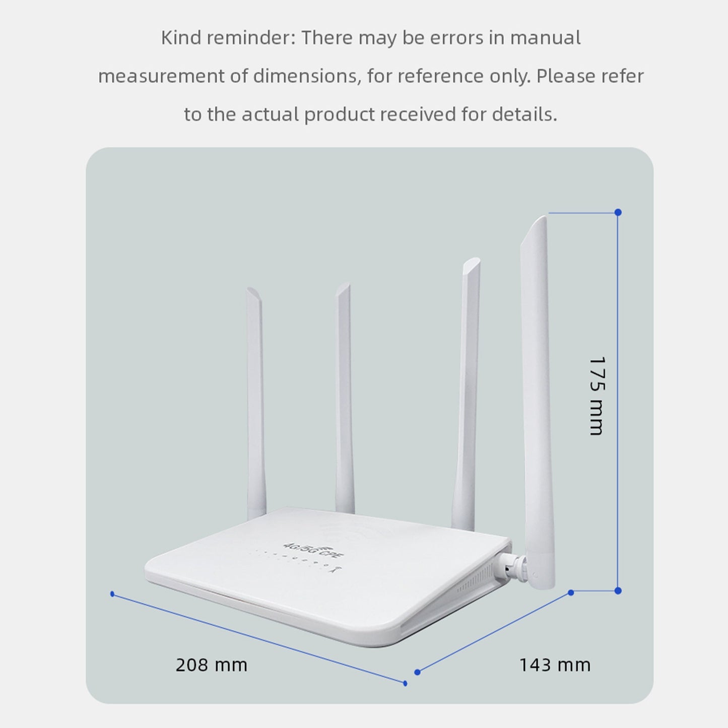 4G/5G WiFi Ruter sa 4 Antene - podržava slot za SIM KARTICU !